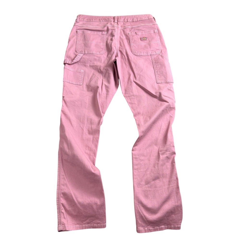Dickies Pink Utility Streetwear Carpenter Pants Women Size 30" Workwear Retro - Picture 4 of 5